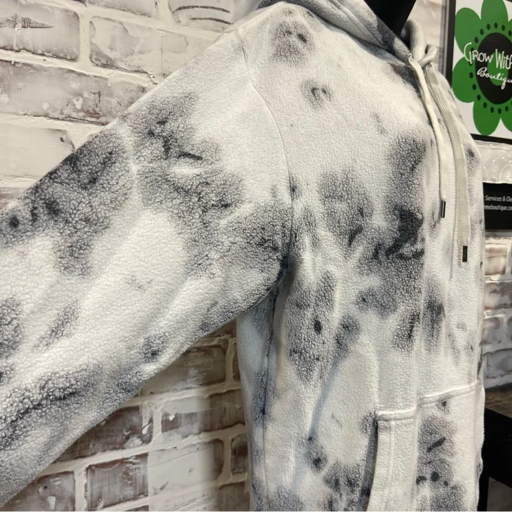 FEAT Gray Tie-Dye Hoodie Sweatshirt XL